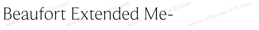 Beaufort Extended Me字体转换